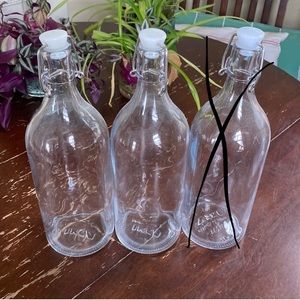 Set of Two Ikea Swing Top Bottles